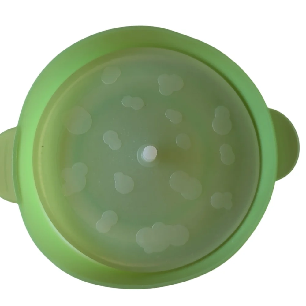 POPCORN POPPER Microwave Silicone Collapsible Hotpot Maker Bowl Green New